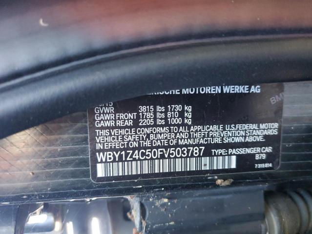 Photo 14 from auction – 2015 BMW I3 REX with VIN WBY1Z4C50FV503787