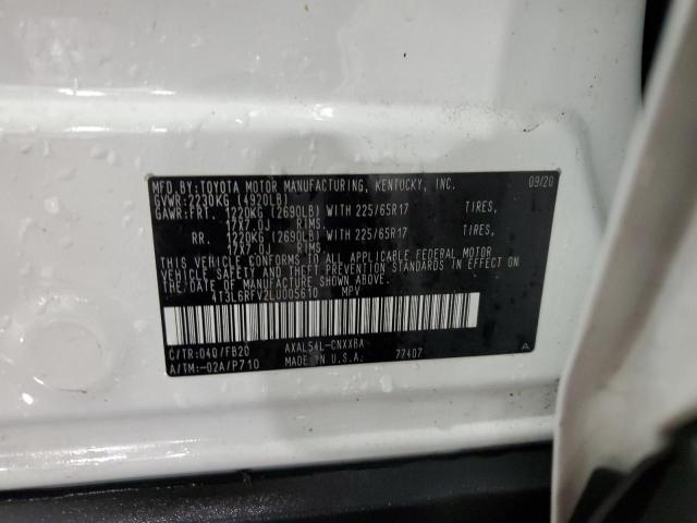 Photo 14 from auction – 2020 TOYOTA RAV4 LE with VIN 4T3L6RFV2LU005610