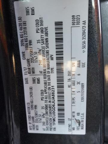 Photo 14 from auction – 2018 FORD ESCAPE SE with VIN 1FMCU0GD6JUA88231