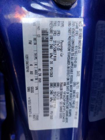 Foto 14 de la subasta – 2015 FORD FOCUS SE con VIN 1FADP3K21FL333415