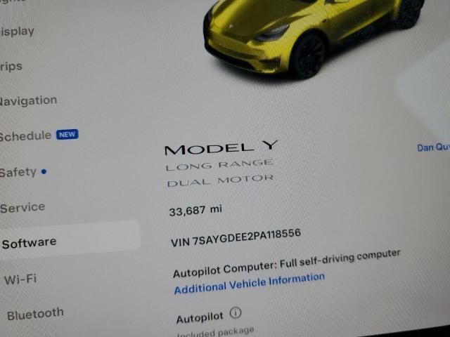 Photo 9 from auction – 2023 TESLA MODEL Y with VIN 7SAYGDEE2PA118556