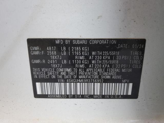 Photo 14 from auction – 2024 SUBARU CROSSTREK with VIN 4S4GUHM69R3756952