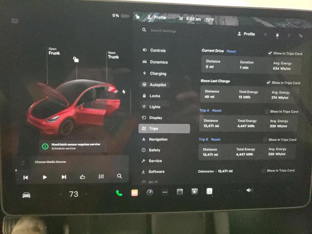 Photo 9 from auction – 2022 TESLA MODEL Y with VIN 7SAYGDEEXNA018475
