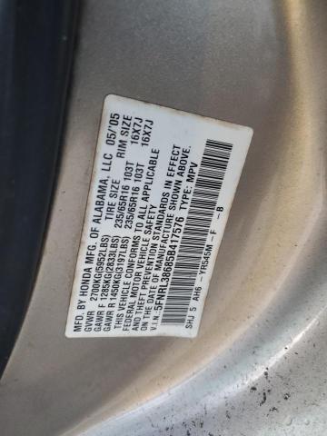 Photo 14 from auction – 2005 HONDA ODYSSEY EX with VIN 5FNRL38685B417576