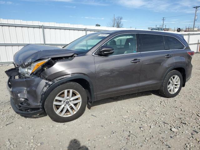 TOYOTA HIGHLANDER 2016 with VIN 5TDBKRFH4GS315993 - Photo from auction