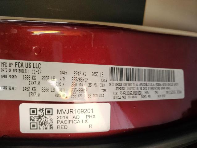 Photo 14 from auction – 2018 CHRYSLER PACIFICA L with VIN 2C4RC1CG2JR169201