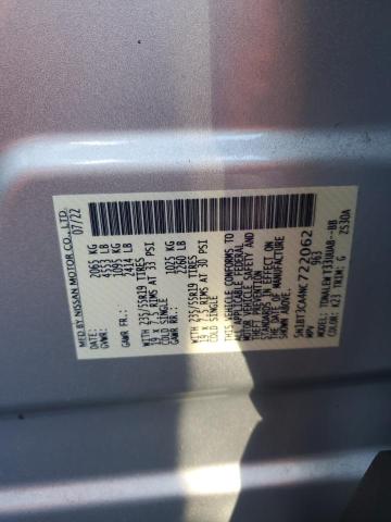 Photo 14 from auction – 2022 NISSAN ROGUE SL with VIN 5N1BT3CA4NC722062