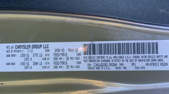 Photo 10 from auction – 2013 JEEP WRANGLER U with VIN 1C4BJWDG9DL705304