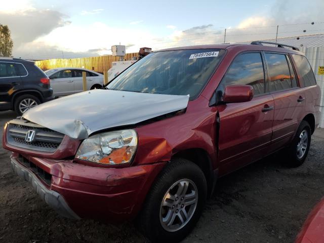 HONDA PILOT EX 2003 with VIN 2HKYF18403H621499 - Photo from auction