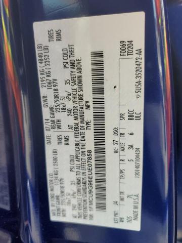 Photo 14 from auction – 2014 FORD ESCAPE SE with VIN 1FMCU9G96EUE07858