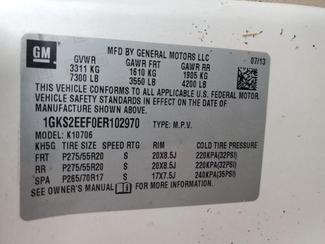 Photo 14 from auction – 2014 GMC YUKON DENA with VIN 1GKS2EEF0ER102970