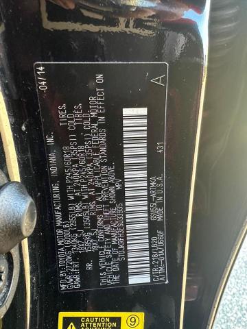 Photo 10 from auction – 2014 TOYOTA HIGHLANDER with VIN 5TDJKRFH3ES033935