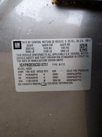 Photo 14 from auction – 2012 CADILLAC SRX LUXURY with VIN 3GYFNDE35CS510731