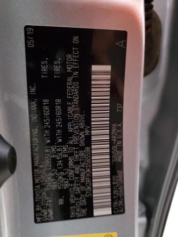 Photo 14 from auction – 2019 TOYOTA HIGHLANDER with VIN 5TDKZRFH3KS565598