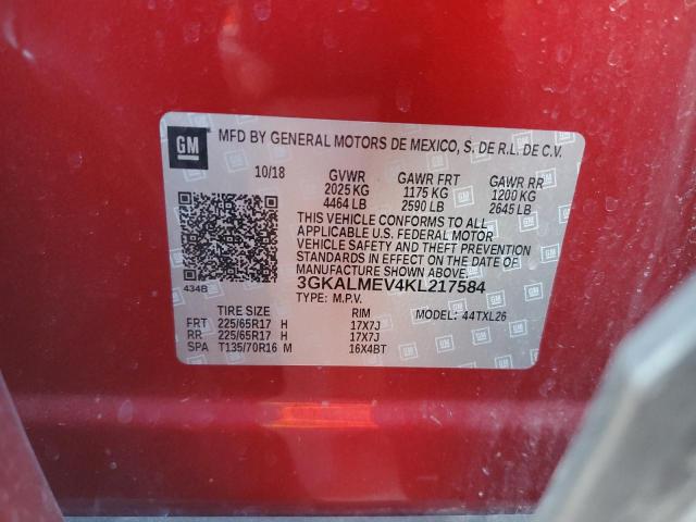 Photo 14 from auction – 2019 GMC TERRAIN SL with VIN 3GKALMEV4KL217584