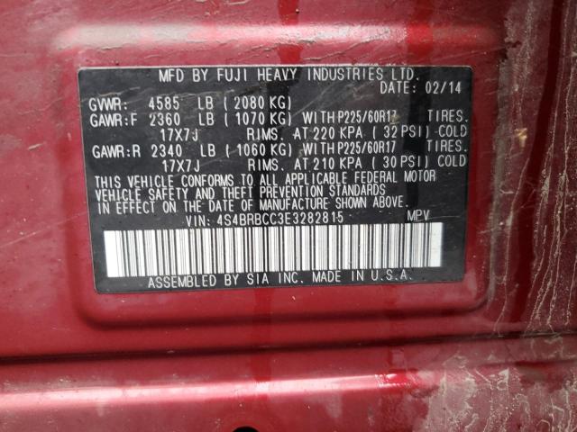 Снимка 14 от търг – 2014 SUBARU OUTBACK 2. с VIN 4S4BRBCC3E3282815