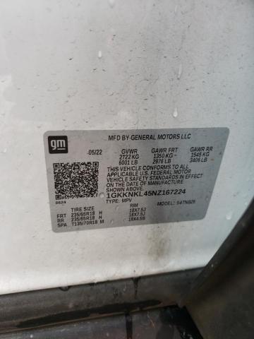 Photo 14 from auction – 2022 GMC ACADIA SLE with VIN 1GKKNKL45NZ167224