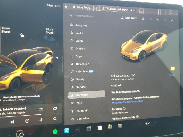 Photo 9 from auction – 2024 TESLA MODEL Y with VIN 7SAYGDED7RF103600