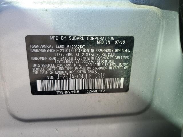 Photo 14 from auction – 2018 SUBARU FORESTER 2 with VIN JF2SJAEC9JH610319