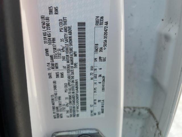 Photo 14 from auction – 2015 FORD ESCAPE SE with VIN 1FMCU0G95FUA80561