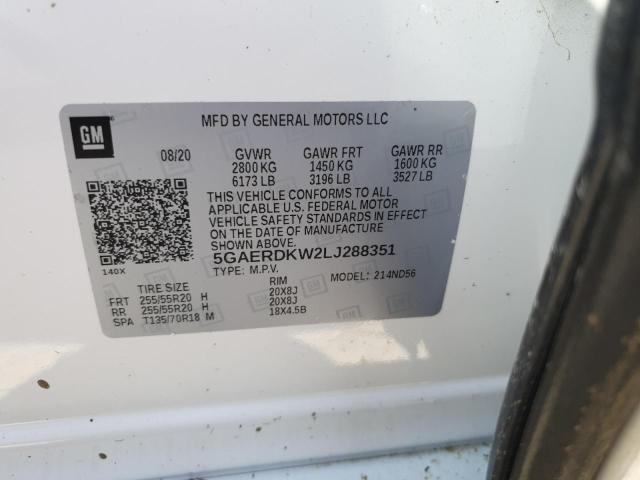 Photo 14 from auction – 2020 BUICK ENCLAVE AV with VIN 5GAERDKW2LJ288351