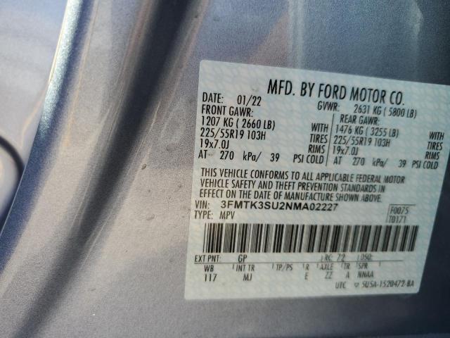 Photo 14 from auction – 2022 FORD MUSTANG MA with VIN 3FMTK3SU2NMA02227