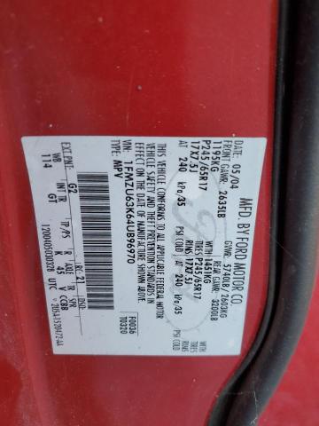 Photo 14 from auction – 2004 FORD EXPLORER X with VIN 1FMZU63K64UB96970