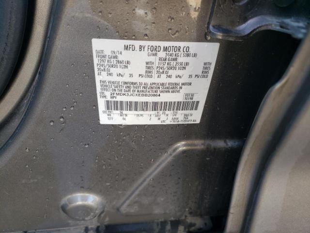 Photo 14 from auction – 2014 FORD EDGE SEL with VIN 2FMDK3JCXEBB20864