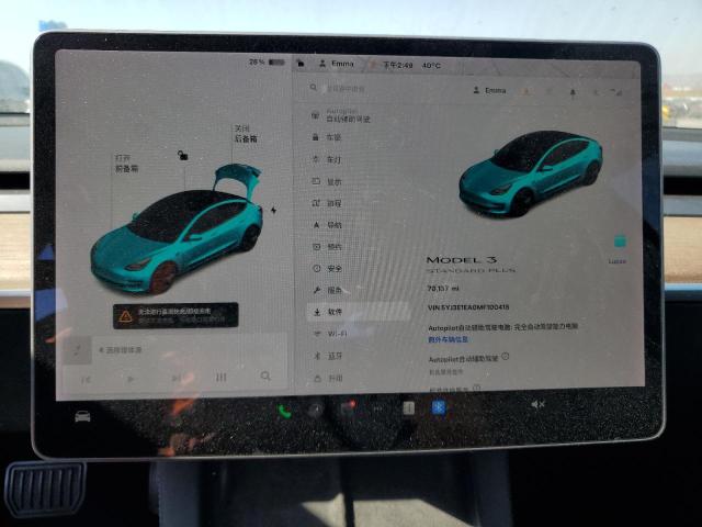 Photo 9 from auction – 2021 TESLA MODEL 3 with VIN 5YJ3E1EA0MF100418