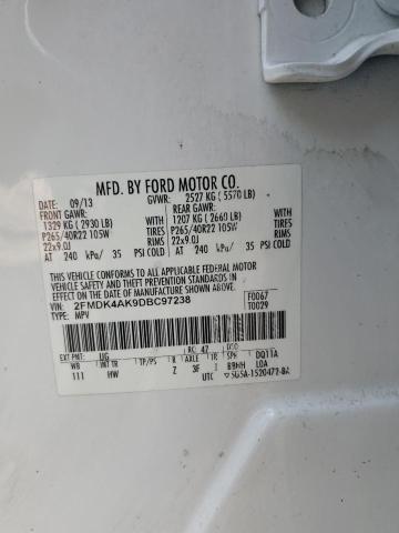 Photo 14 from auction – 2013 FORD EDGE SPORT with VIN 2FMDK4AK9DBC97238