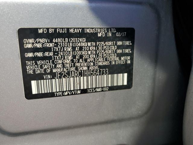 Photo 14 from auction – 2017 SUBARU FORESTER 2 with VIN JF2SJARC1HH564733