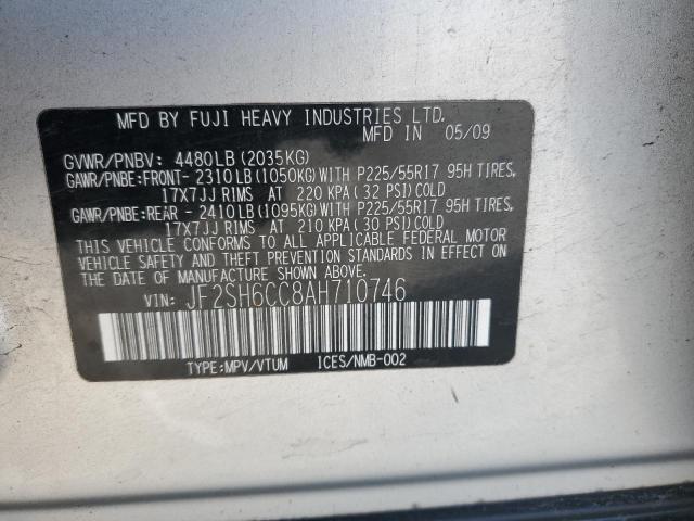 Photo 14 from auction – 2010 SUBARU FORESTER 2 with VIN JF2SH6CC8AH710746