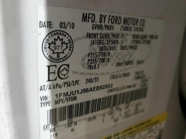 Photo 14 from auction – 2010 FORD EXPEDITION with VIN 1FMJU1J56AEB52552