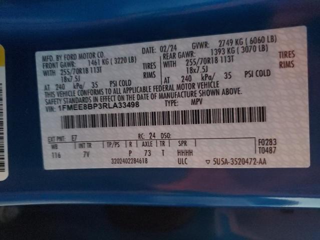 Photo 14 from auction – 2024 FORD BRONCO OUT with VIN 1FMEE8BP3RLA33498