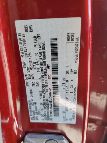 Photo 14 from auction – 2014 FORD ESCAPE SE with VIN 1FMCU0G94EUD98752