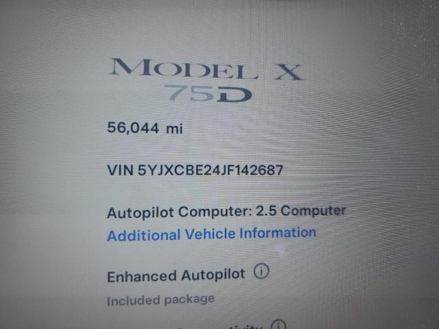 Photo 9 from auction – 2018 TESLA MODEL X with VIN 5YJXCBE24JF142687