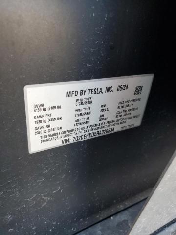 Photo 14 from auction – 2024 TESLA CYBERTRUCK with VIN 7G2CEHED2RA020834