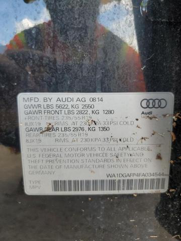 Photo 14 from auction – 2015 AUDI Q5 PREMIUM with VIN WA1DGAFP4FA034544