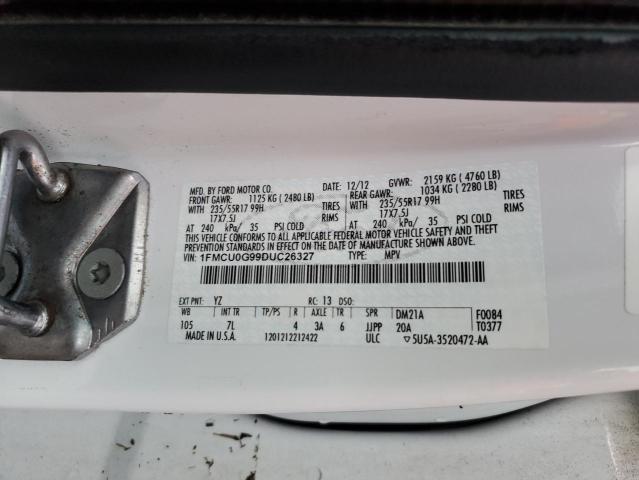 Photo 14 from auction – 2013 FORD ESCAPE SE with VIN 1FMCU0G99DUC26327