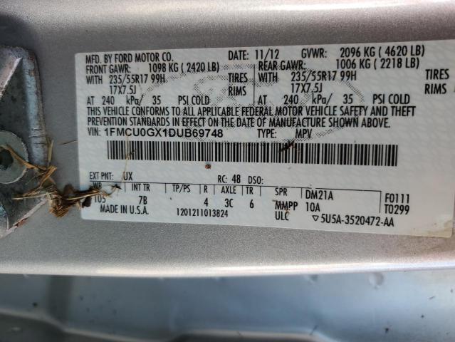Photo 14 from auction – 2013 FORD ESCAPE SE with VIN 1FMCU0GX1DUB69748