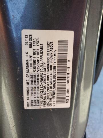 Photo 14 from auction – 2014 HONDA ODYSSEY EX with VIN 5FNRL5H63EB033586
