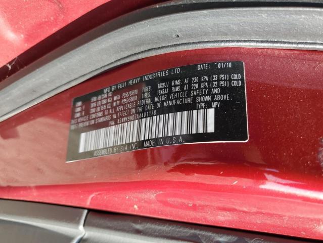 Photo 14 from auction – 2010 SUBARU TRIBECA LI with VIN 4S4WX9HD7A4401178