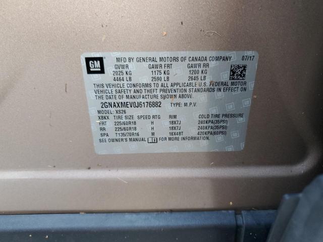 Photo 14 from auction – 2018 CHEVROLET EQUINOX PR with VIN 2GNAXMEV0J6176882