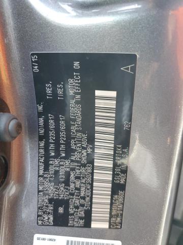 Photo 14 from auction – 2015 TOYOTA SIENNA XLE with VIN 5TDYK3DC4FS607883