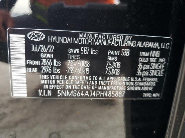 Photo 14 from auction – 2023 HYUNDAI SANTA FE X with VIN 5NMS64AJ4PH485887