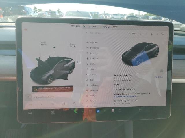Photo 9 from auction – 2022 TESLA MODEL Y with VIN 7SAYGAEE5NF310035