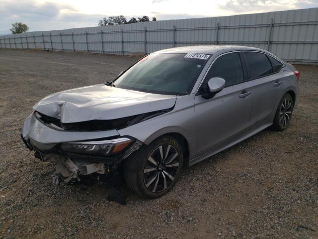 HONDA CIVIC EX 2022 with VIN JHMFE1F75NX001664 - Photo from auction