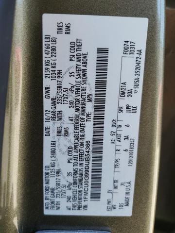 Photo 14 from auction – 2013 FORD ESCAPE SE with VIN 1FMCU0G99DUB54366