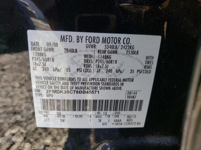 Photo 14 from auction – 2008 FORD EDGE SEL with VIN 2FMDK38C78BB45571