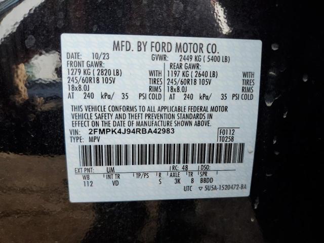 Photo 14 from auction – 2024 FORD EDGE SEL with VIN 2FMPK4J94RBA42983